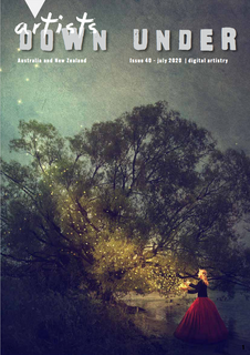 Artists Down Under- a glossy colour magazine that features digital artists from Australia and New Zealand. This issue featured Maggie O'Hara digital artist. Available from issue.com