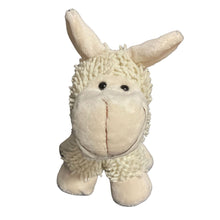 Load image into Gallery viewer, A front view of a soft plush sheep that goes with the children's picture book "Red Sheep Blue Sheep," by Maggie O'Hara