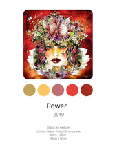 Load image into Gallery viewer, Colour swatch for canvas "Birds of Freedom" by Maggie O'Hara