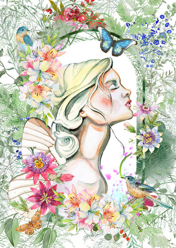 Front cover of 'Love Notes for Your Soul' inspirational card deck, featuring soft pastel tones and an uplifting, feminine design. A wellness and self-care tool offering daily affirmations, guidance, and soulful inspiration.