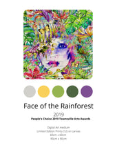 Load image into Gallery viewer, Colour swatch for canvas &quot;Faces of the Forest&quot; by Maggie O&#39;Hara 
