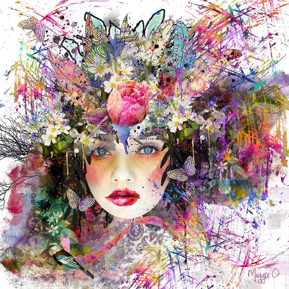 Limited Edition Print 'Fleur' created digitally by Maggie O'Hara