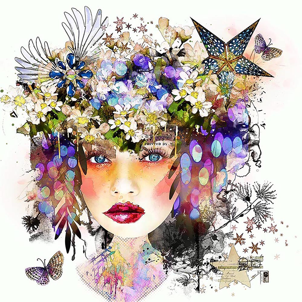 Limited Edition Print 'Reach for the stars' created digitally by Maggie O'Hara